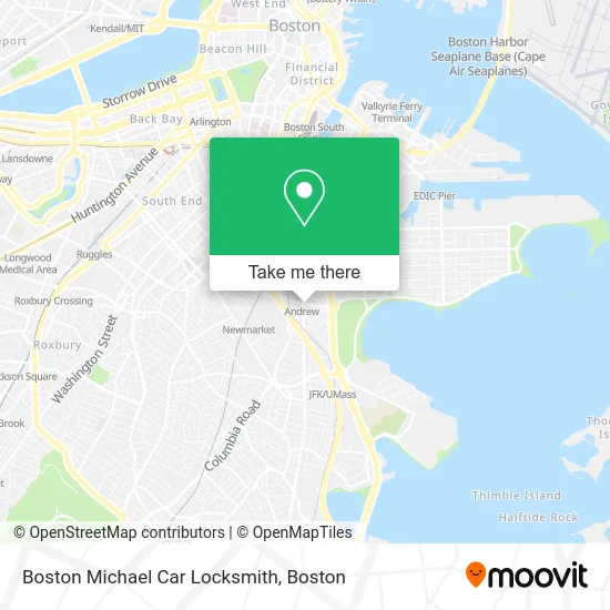 Boston Michael Car Locksmith map