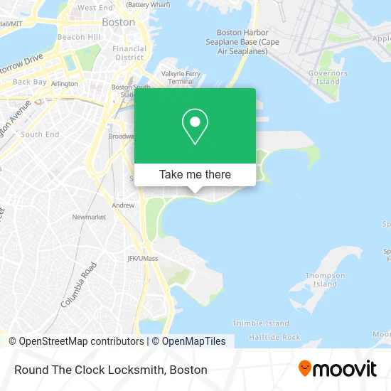 Round The Clock Locksmith map