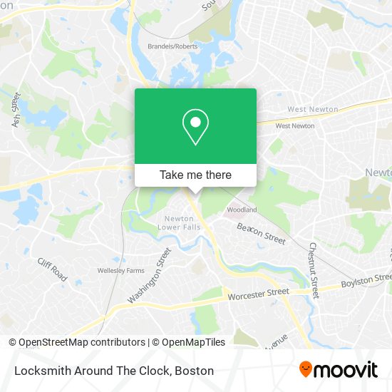 Locksmith Around The Clock map