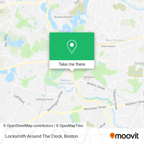 Locksmith Around The Clock map