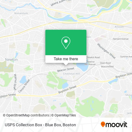 USPS Collection Box - Blue Box map