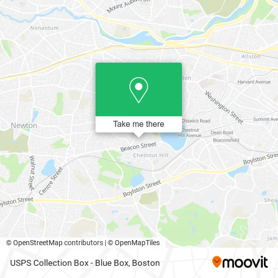 USPS Collection Box - Blue Box map