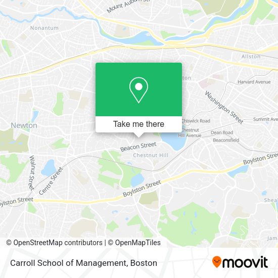 Mapa de Carroll School of Management