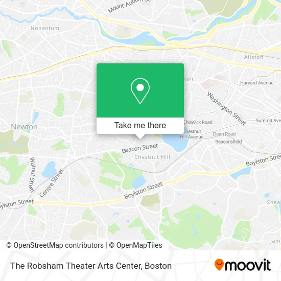 The Robsham Theater Arts Center map