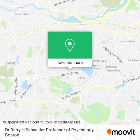 Dr Barry H Schneider Professor of Psychology map