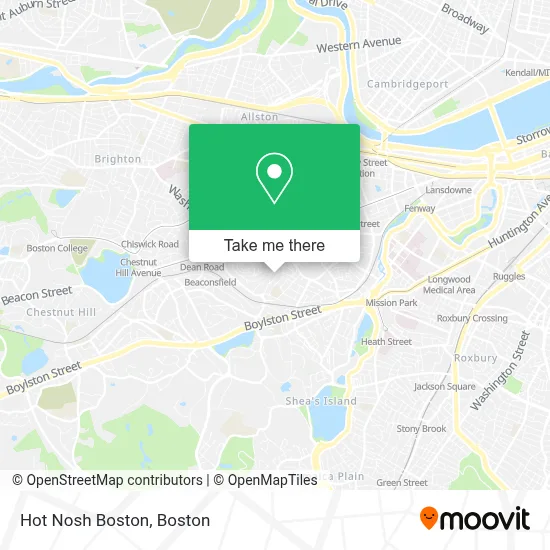 Hot Nosh Boston map
