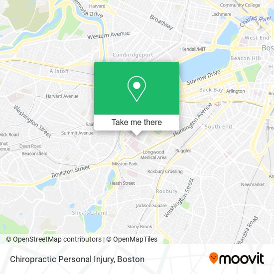 Chiropractic Personal Injury map