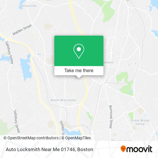 Mapa de Auto Locksmith Near Me 01746