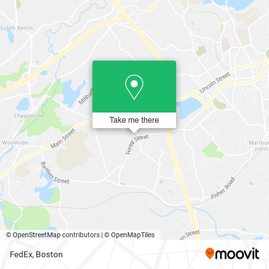 FedEx map