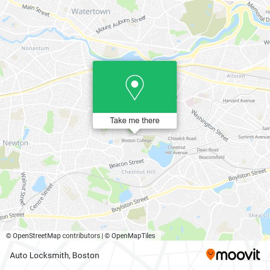 Mapa de Auto Locksmith
