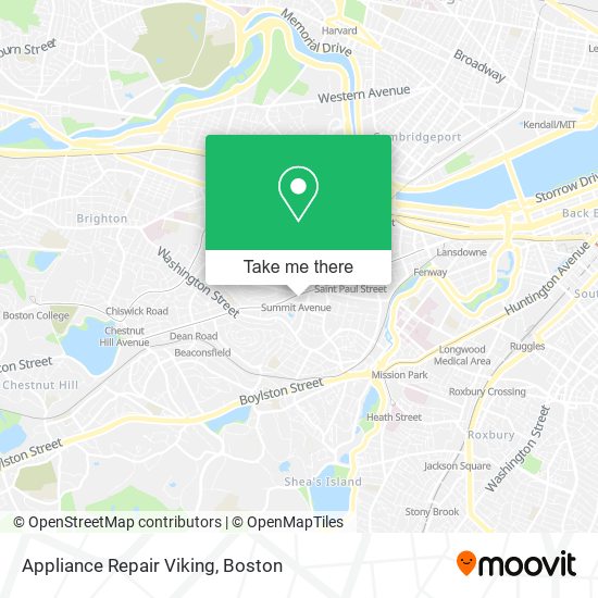 Appliance Repair Viking map