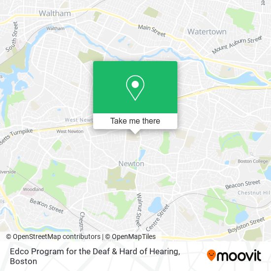 Edco Program for the Deaf & Hard of Hearing map
