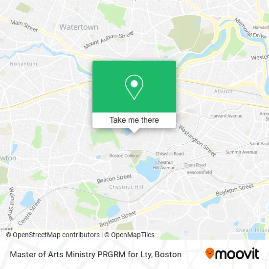 Mapa de Master of Arts Ministry PRGRM for Lty