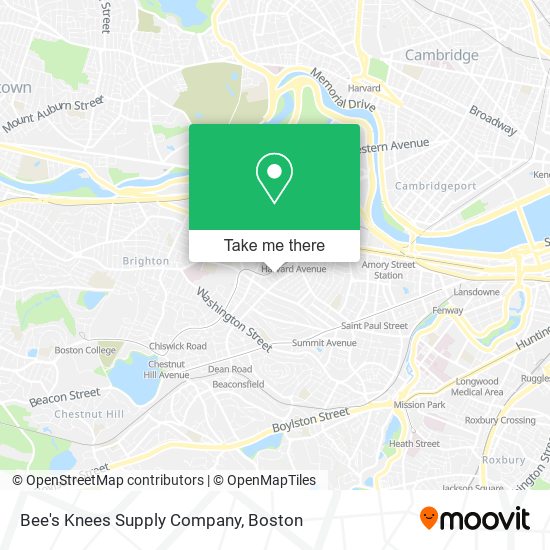 Bee's Knees Supply Company map