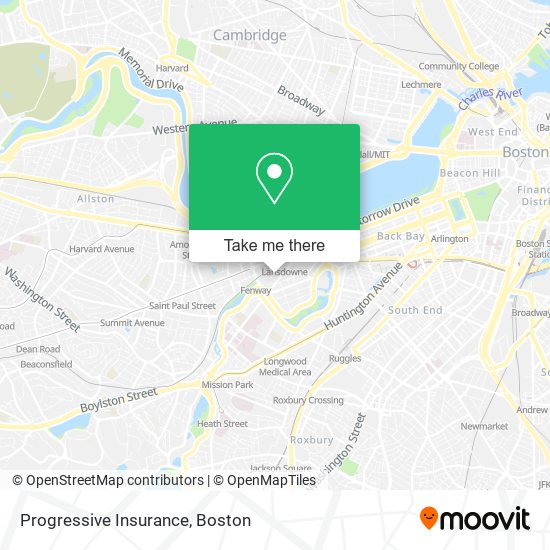 Mapa de Progressive Insurance
