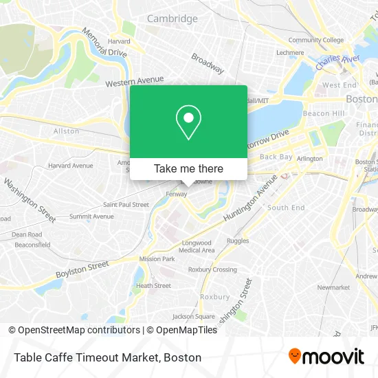 Table Caffe Timeout Market map