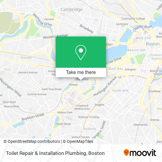 Toilet Repair & Installation Plumbing map