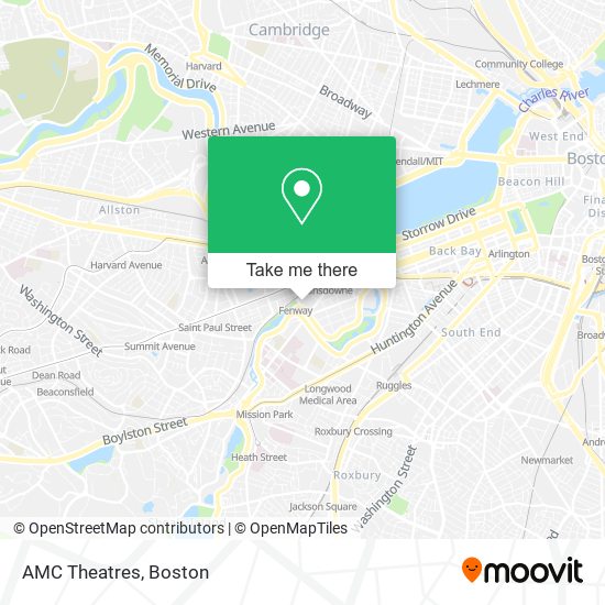 Mapa de AMC Theatres