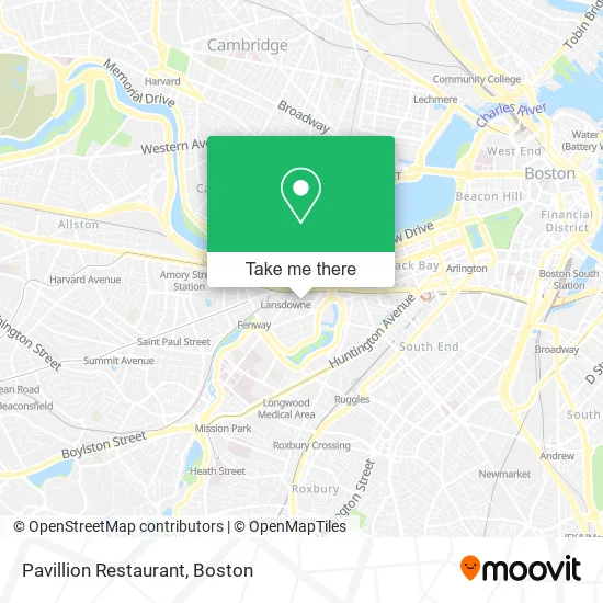 Pavillion Restaurant map
