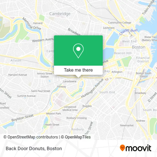 Back Door Donuts map