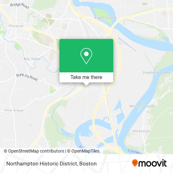 Northampton Historic District map