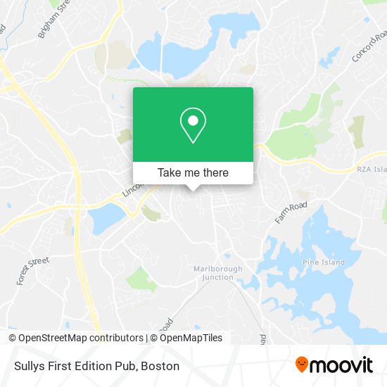 Sullys First Edition Pub map