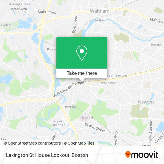 Lexington St House Lockout map