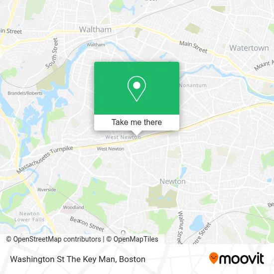 Washington St The Key Man map