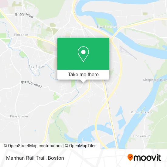 Manhan Rail Trail map