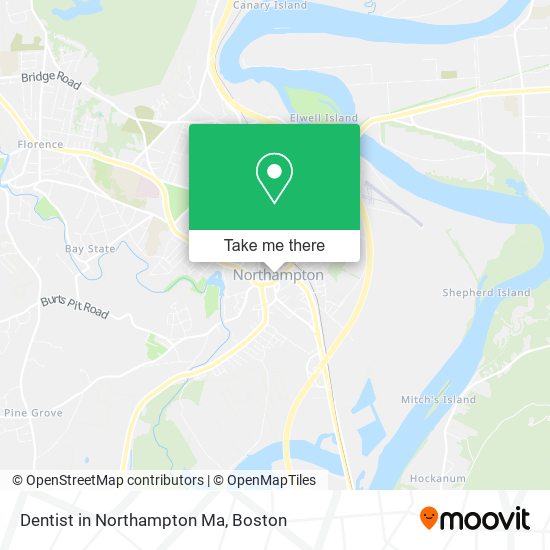 Dentist in Northampton Ma map
