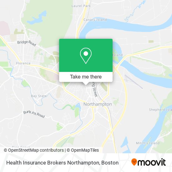 Health Insurance Brokers Northampton map