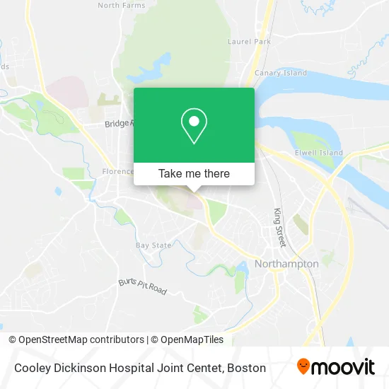 Mapa de Cooley Dickinson Hospital Joint Centet