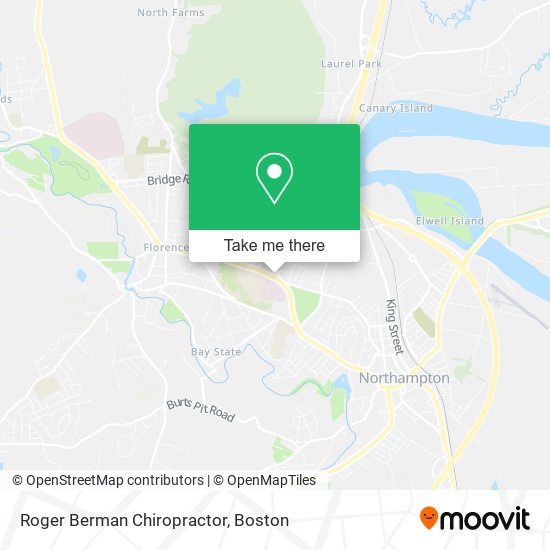 Roger Berman Chiropractor map