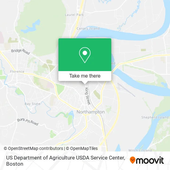 Mapa de US Department of Agriculture USDA Service Center