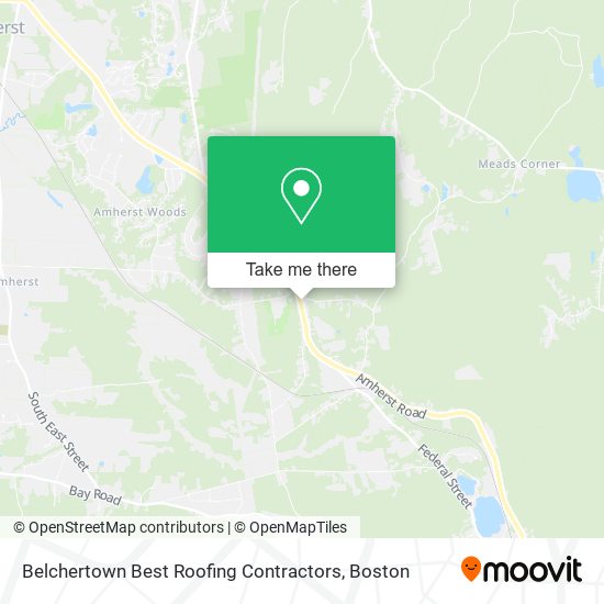 Belchertown Best Roofing Contractors map