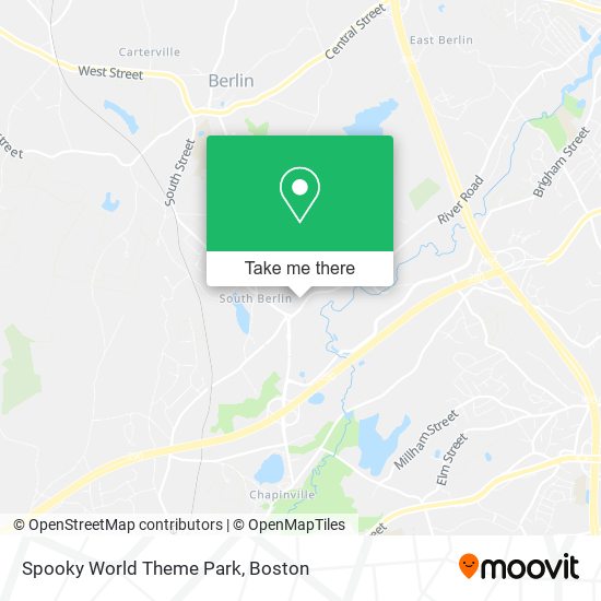 Spooky World Theme Park map