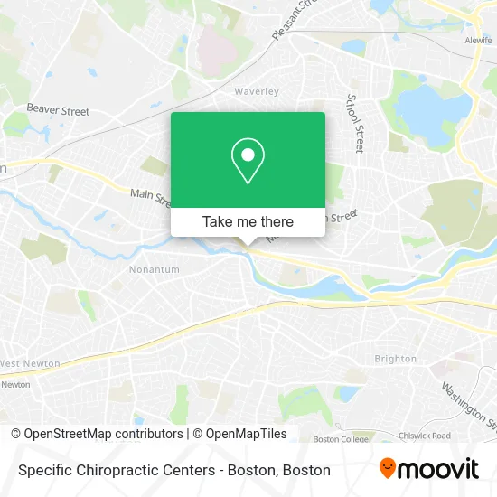 Specific Chiropractic Centers - Boston map