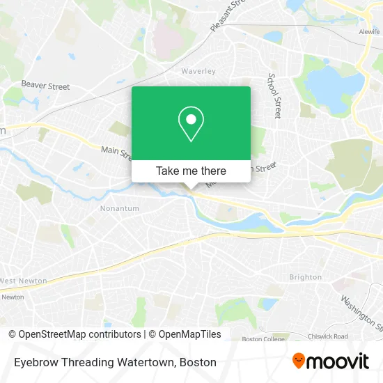 Eyebrow Threading Watertown map