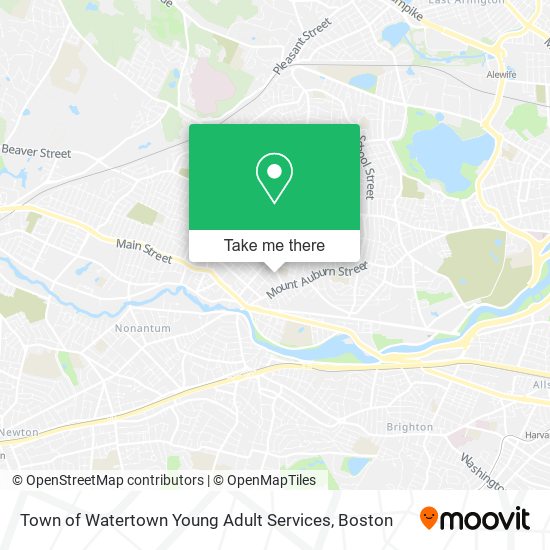 Town of Watertown Young Adult Services map