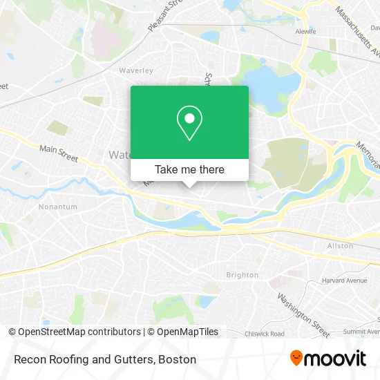 Recon Roofing and Gutters map