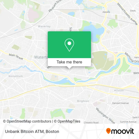 Unbank Bitcoin ATM map