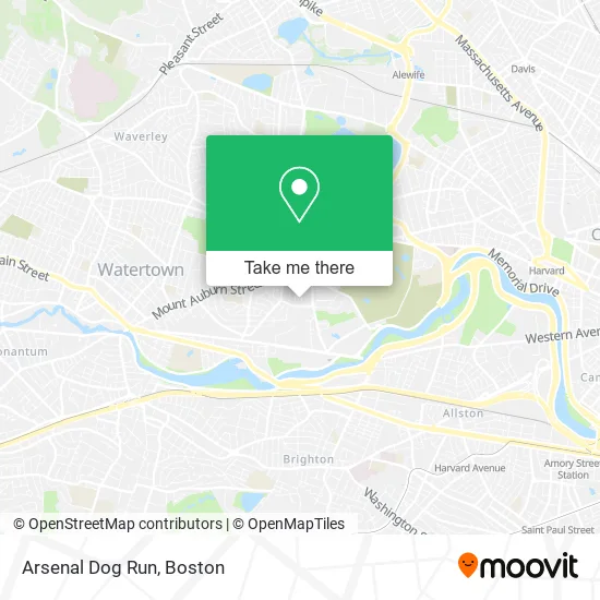Arsenal Dog Run map