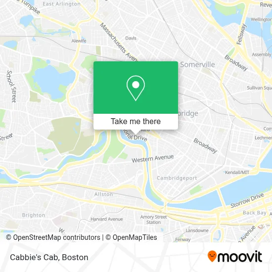 Cabbie's Cab map