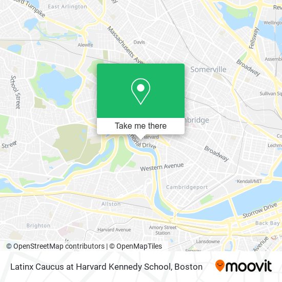 Latinx Caucus at Harvard Kennedy School map