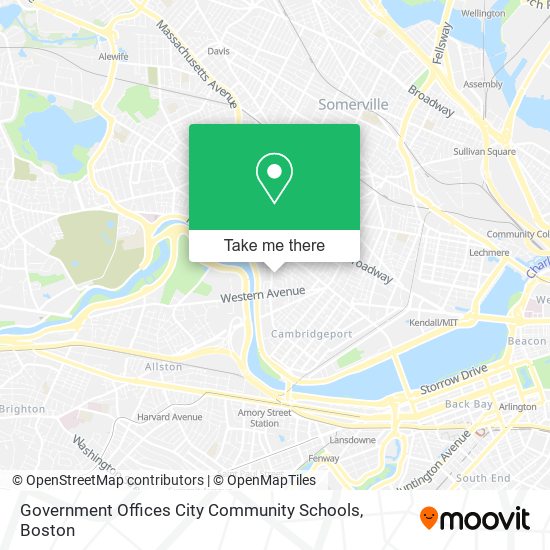 Government Offices City Community Schools map