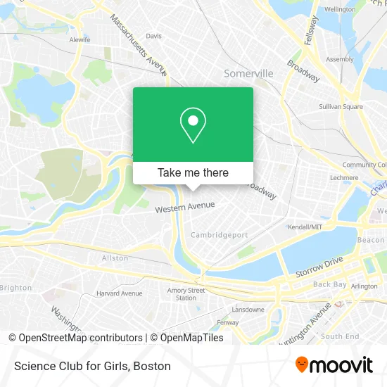 Science Club for Girls map