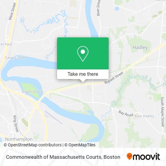 Commonwealth of Massachusetts Courts map