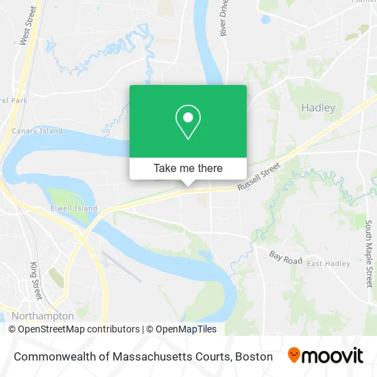 Mapa de Commonwealth of Massachusetts Courts