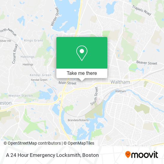 Mapa de A 24 Hour Emergency Locksmith