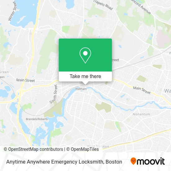 Anytime Anywhere Emergency Locksmith map